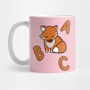 school child fox ABC Mug